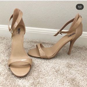 Tan leather heels